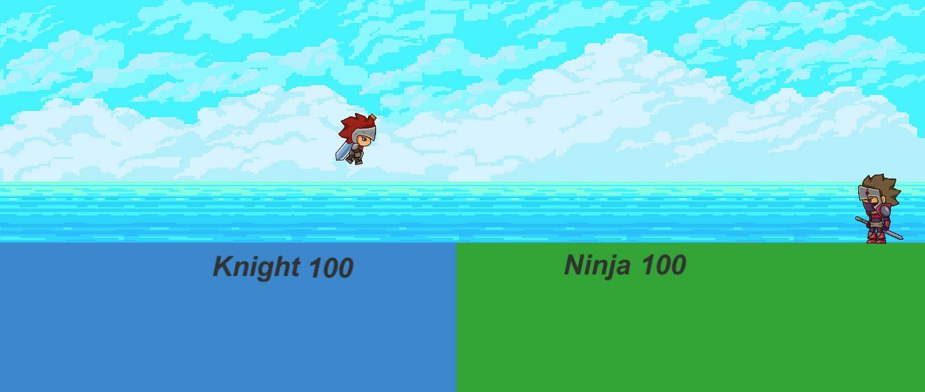 Portada de Knight Vs Ninja