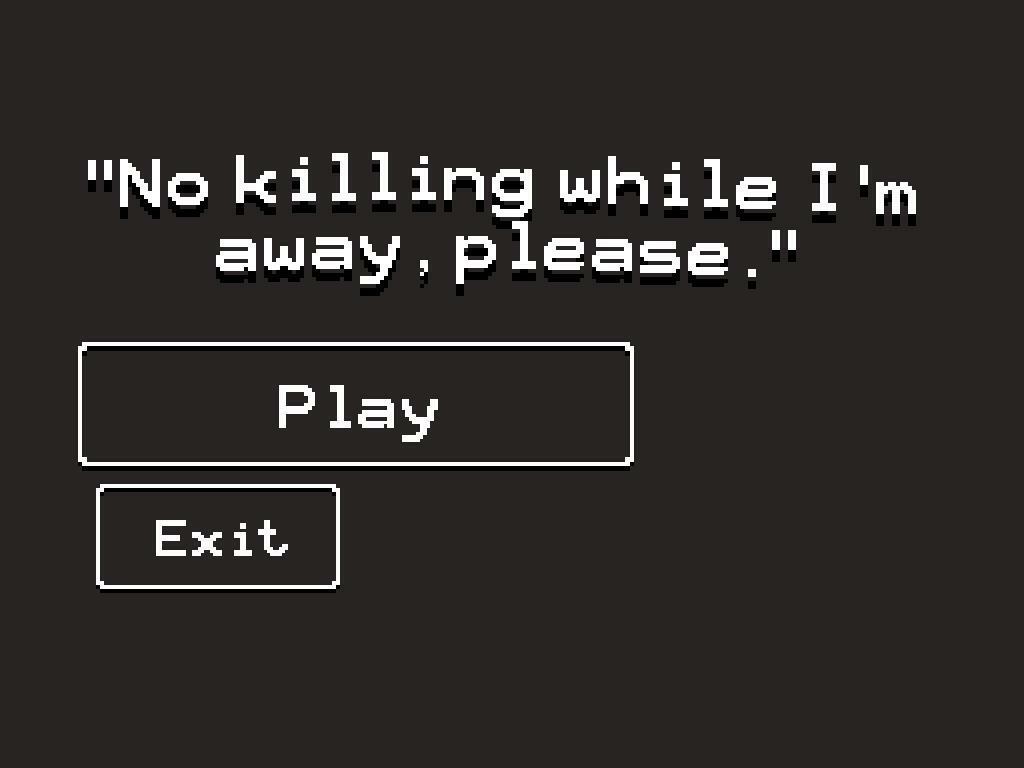 Portada de No killing while I'm away, please