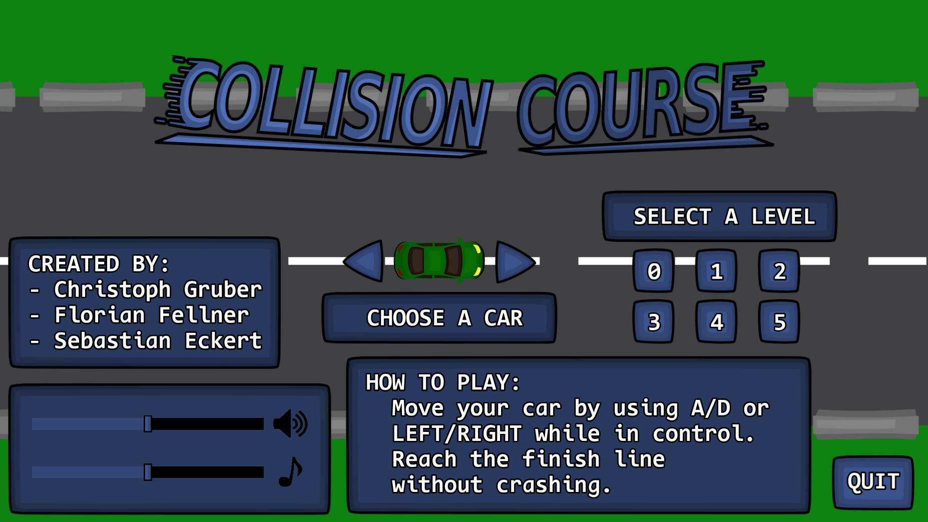 Portada de Collision Course (itch) (ffellner, Tamazi)
