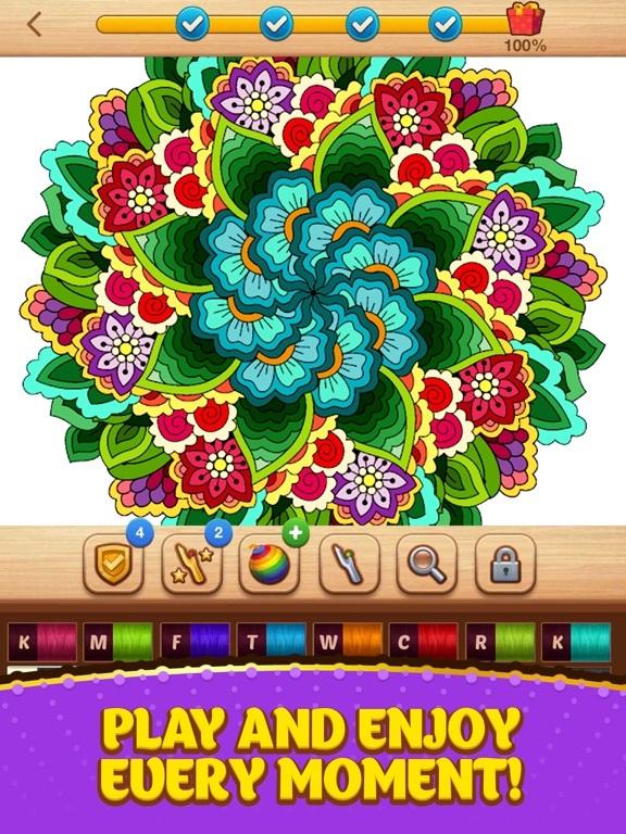 Portada de Cross Stitch Coloring Mandala