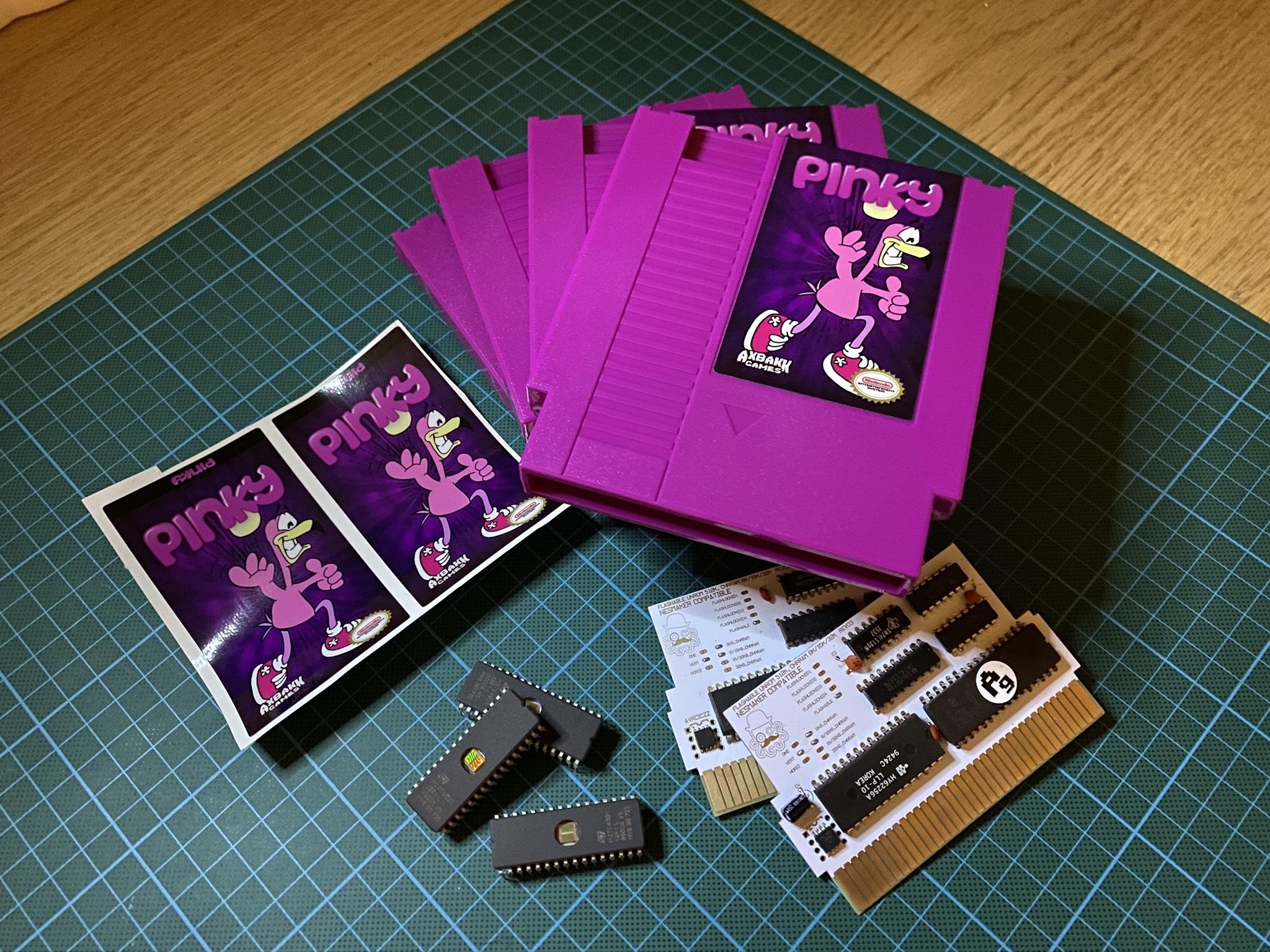 Portada de Pinky Demo - NES Homebrew
