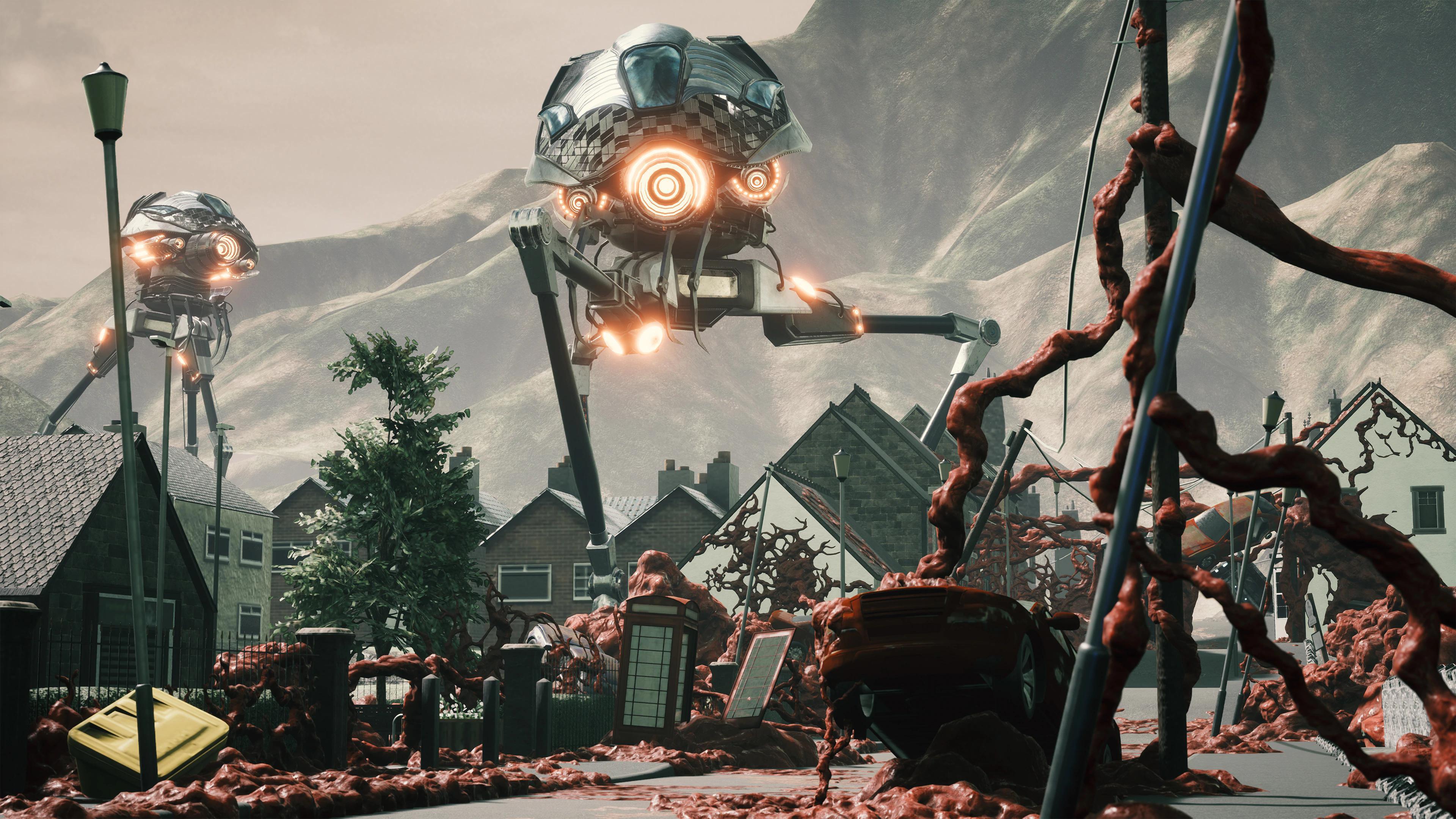 Portada de Grey Skies: A War of the Worlds Story