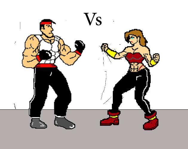 Portada de Alpha Man v Angry Girlfriend (2 player version)
