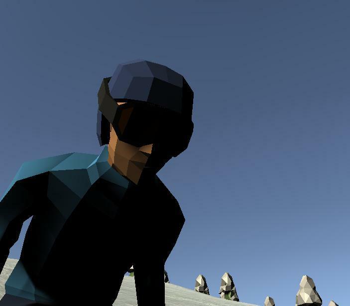Portada de Ragdoll mountain (unity ragdoll and physics showcase game)