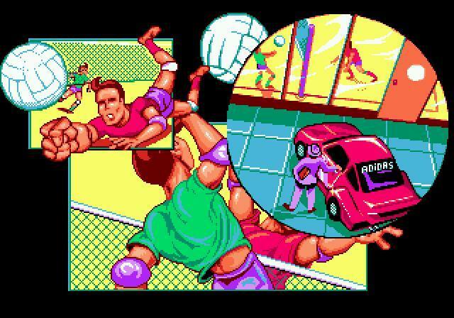 Portada de OCEAN BEACH VOLLEY - Sega Megadrive