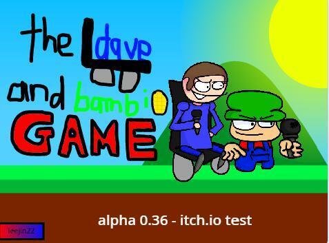 Portada de the dave and bambi game - itch.io test