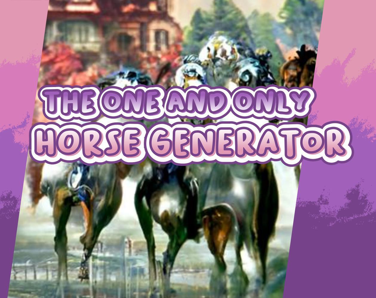 Portada de the one and only horse generator