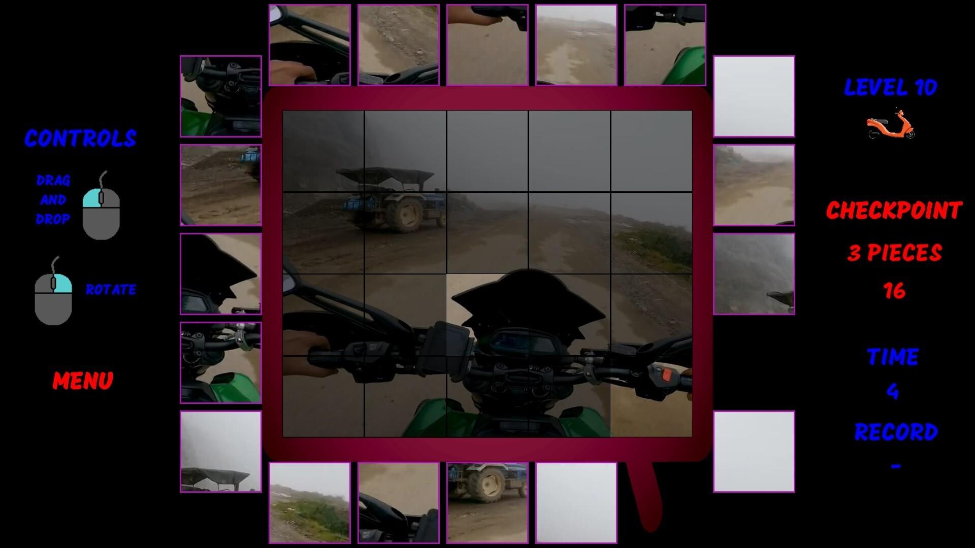 Portada de Motorbike Video Puzzle