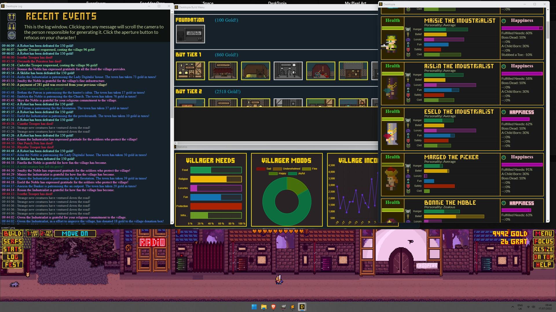 Portada de Desktopia: A Desktop Village Simulator