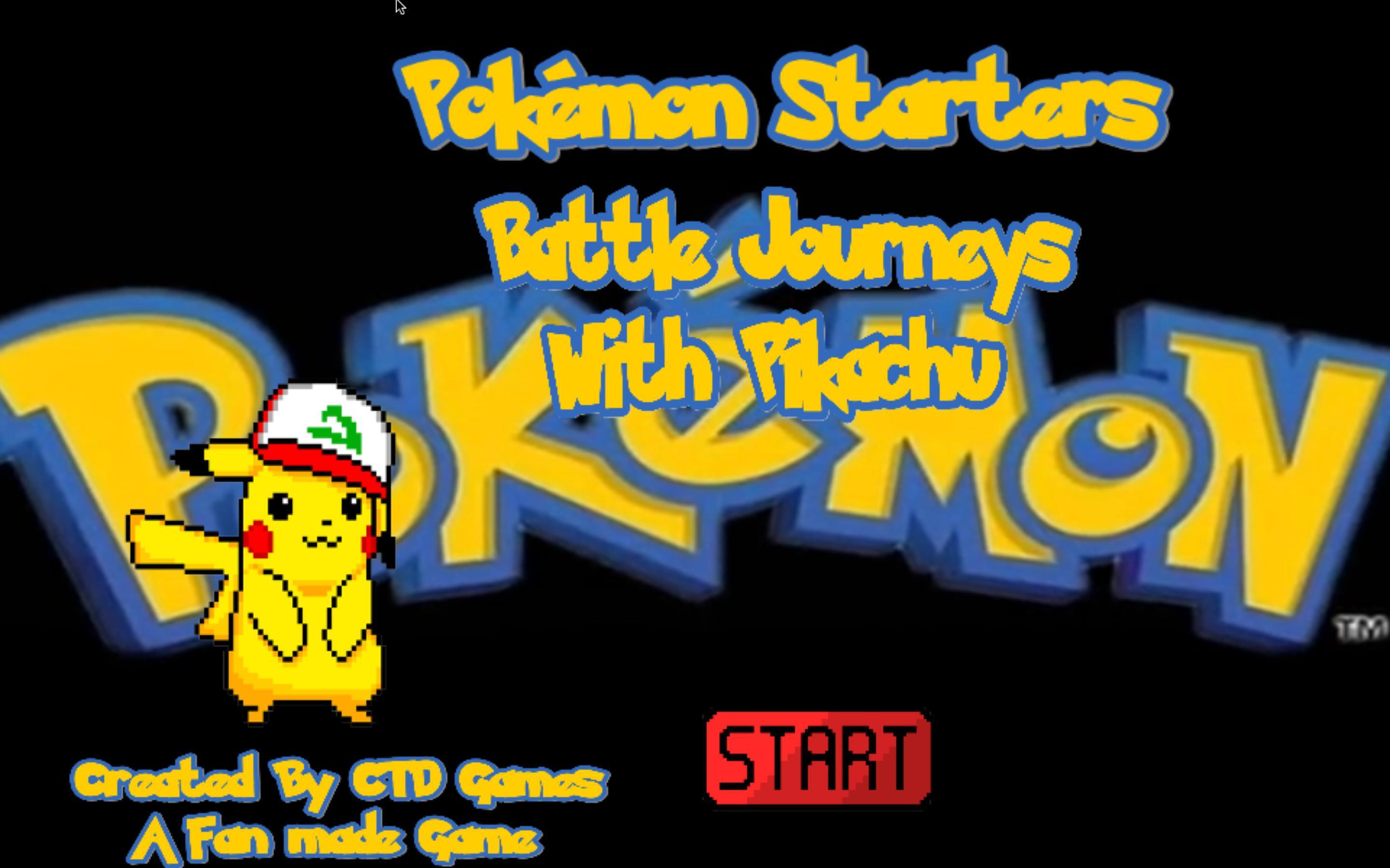 Portada de Pokemon Starters Journey With Pikachu