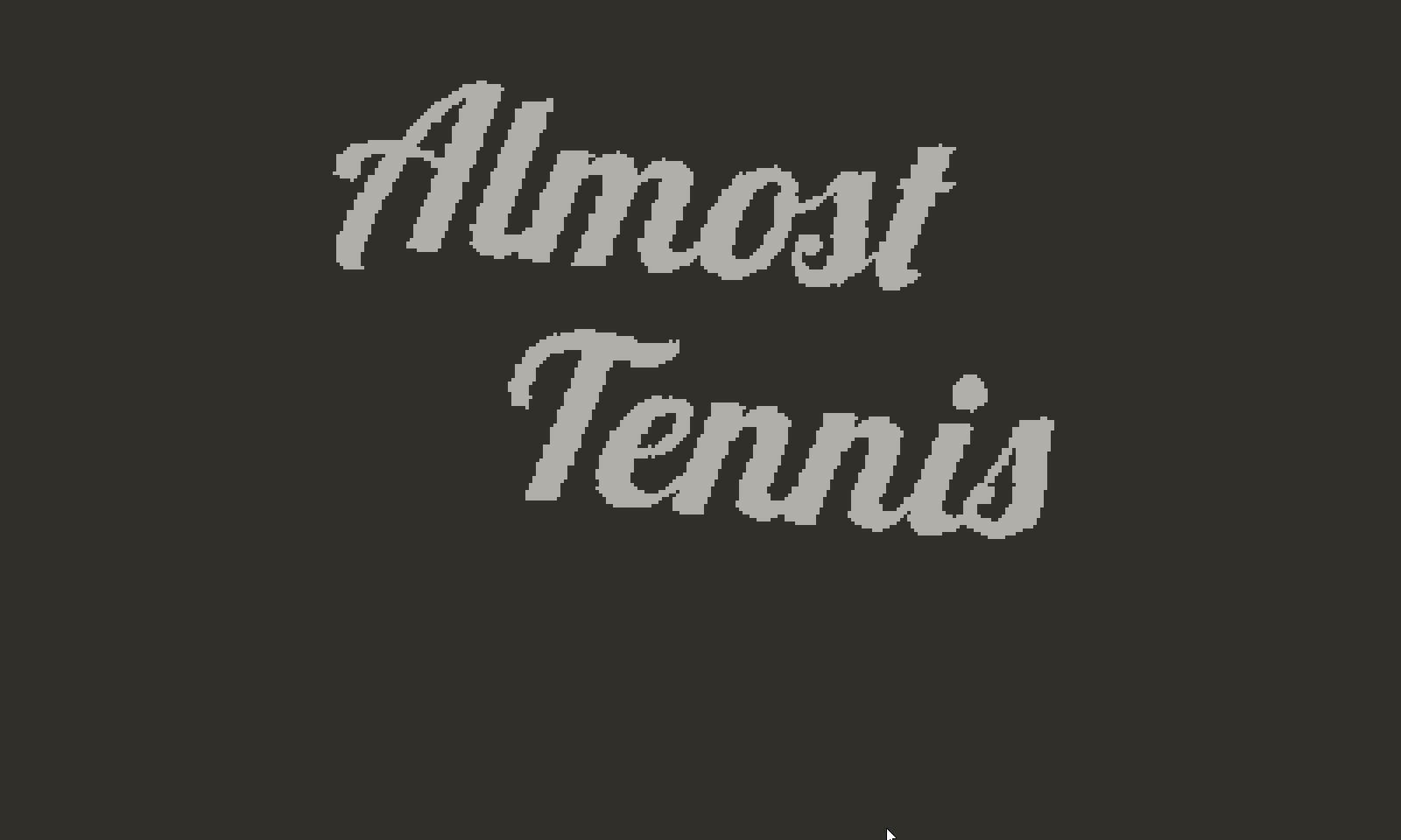 Portada de Almost Tennis