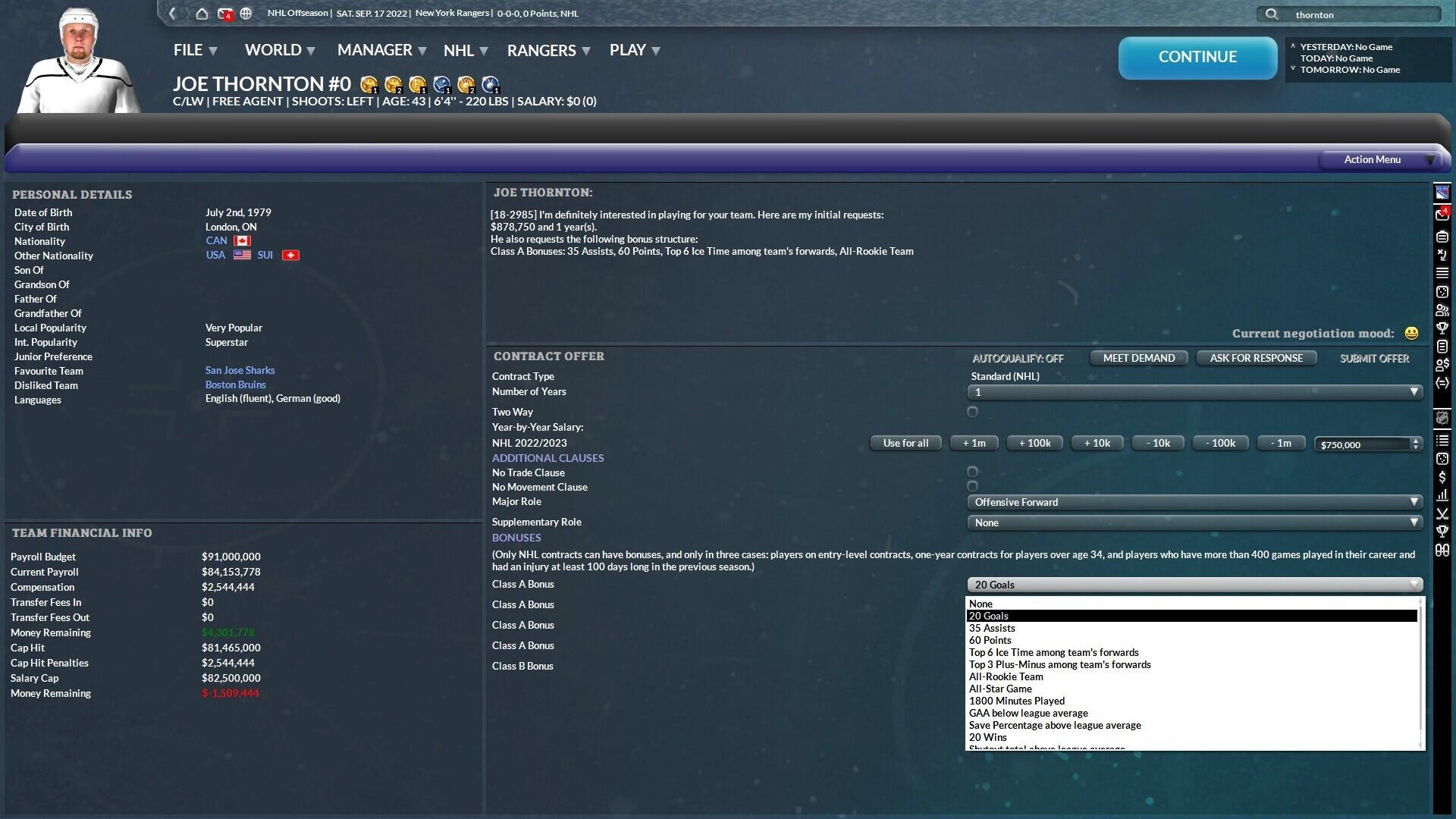 Portada de Franchise Hockey Manager 9