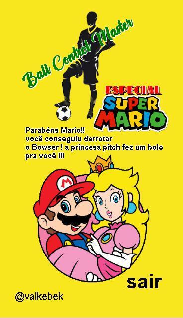 Portada de ball control master especial super mario