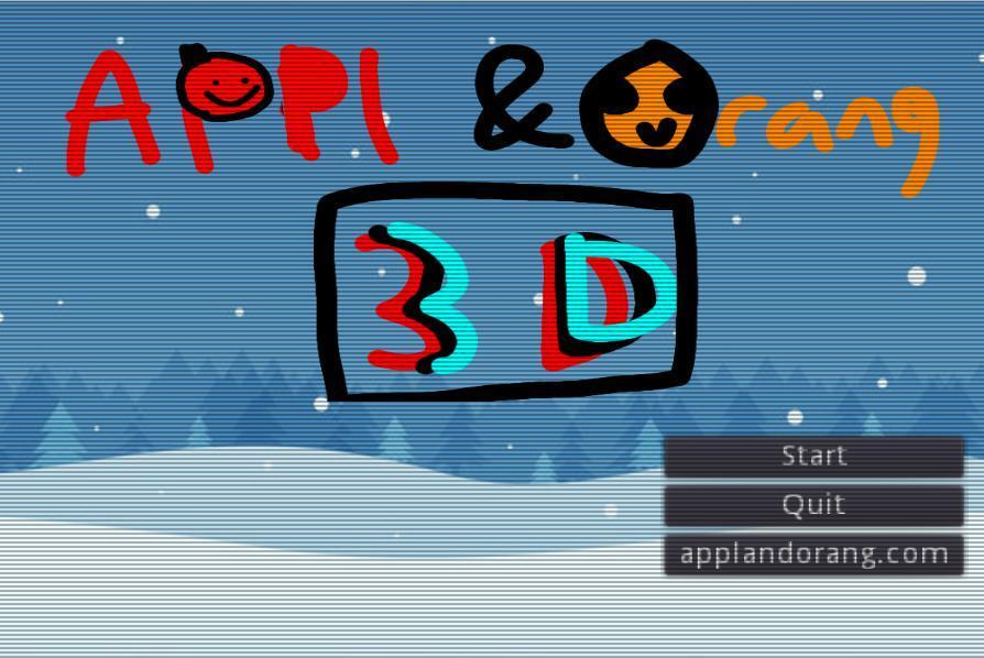 Portada de Appl and Orang 3d: The Christmas Advatr