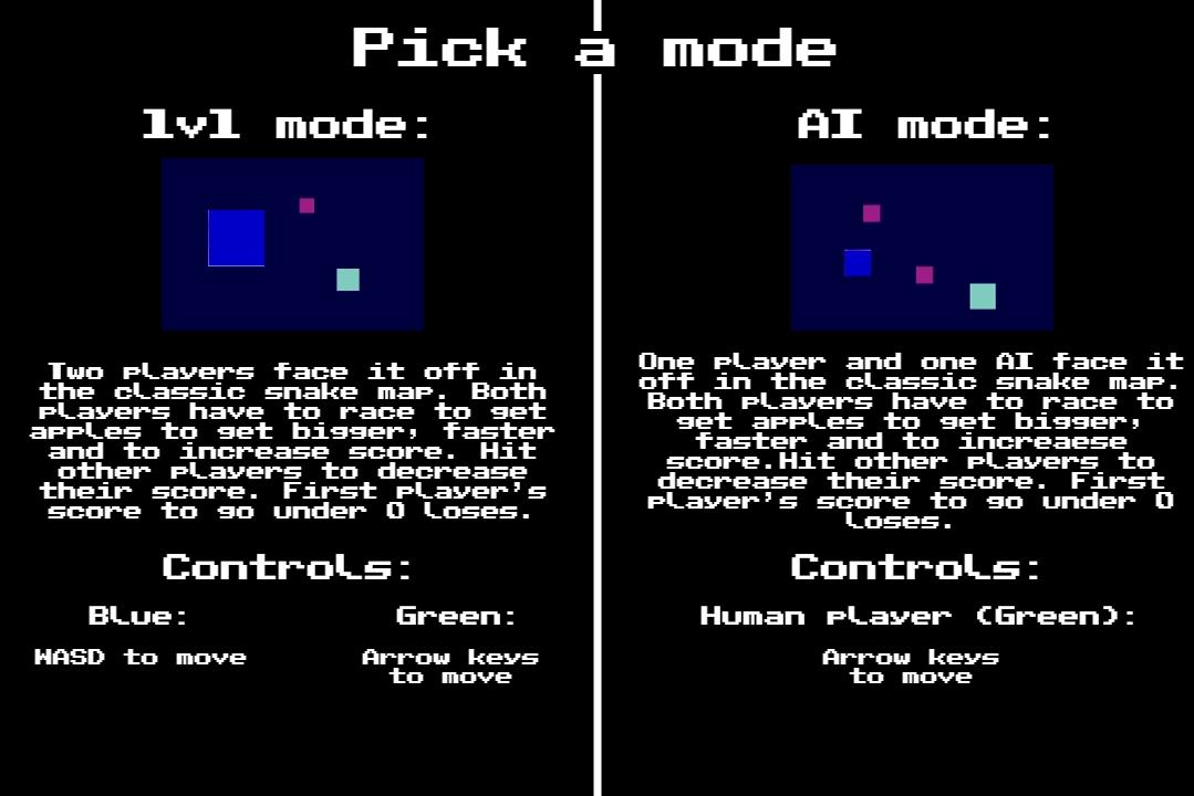 Portada de Snake: 1v1 mode