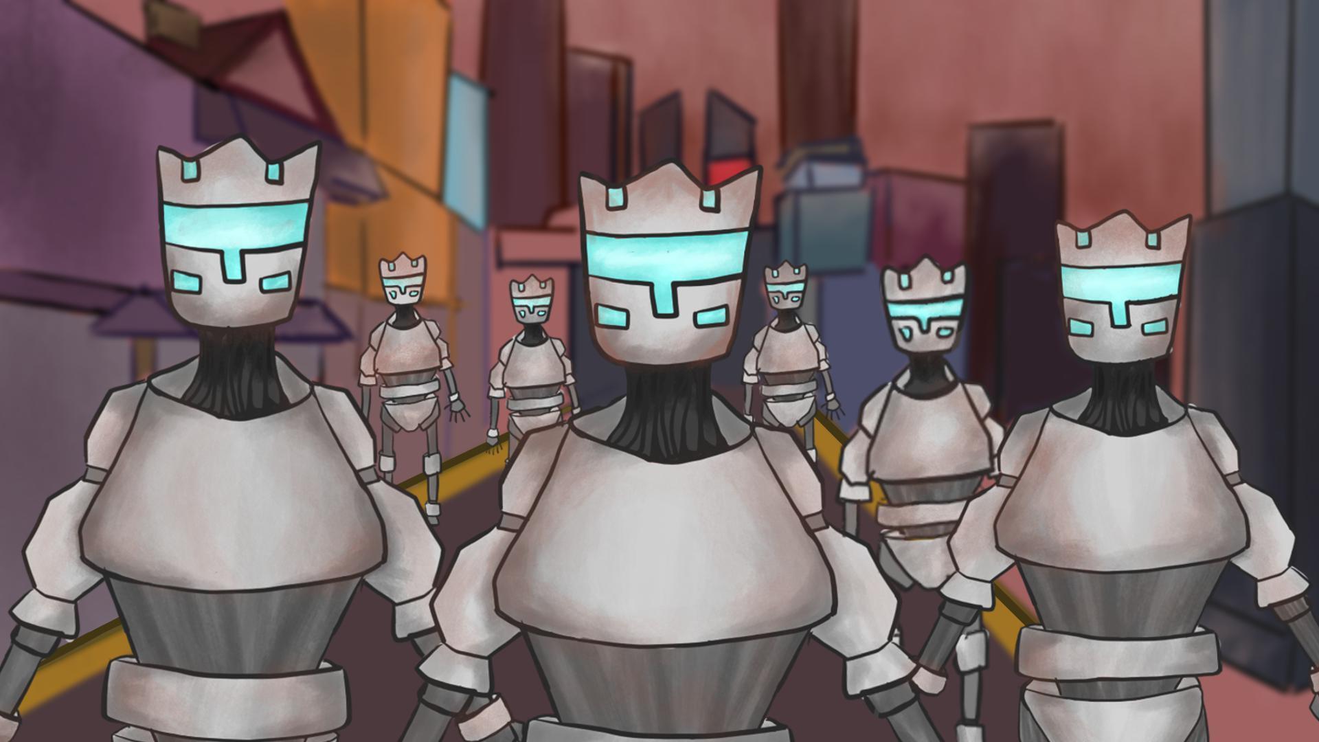 Portada de Robot Invasion (Sampsa, Razer1, Max Johansson, Ilmanraikastin)