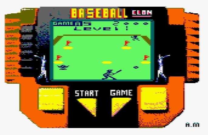 Portada de BASEBALL HANDHELD FOR AMSTRAD