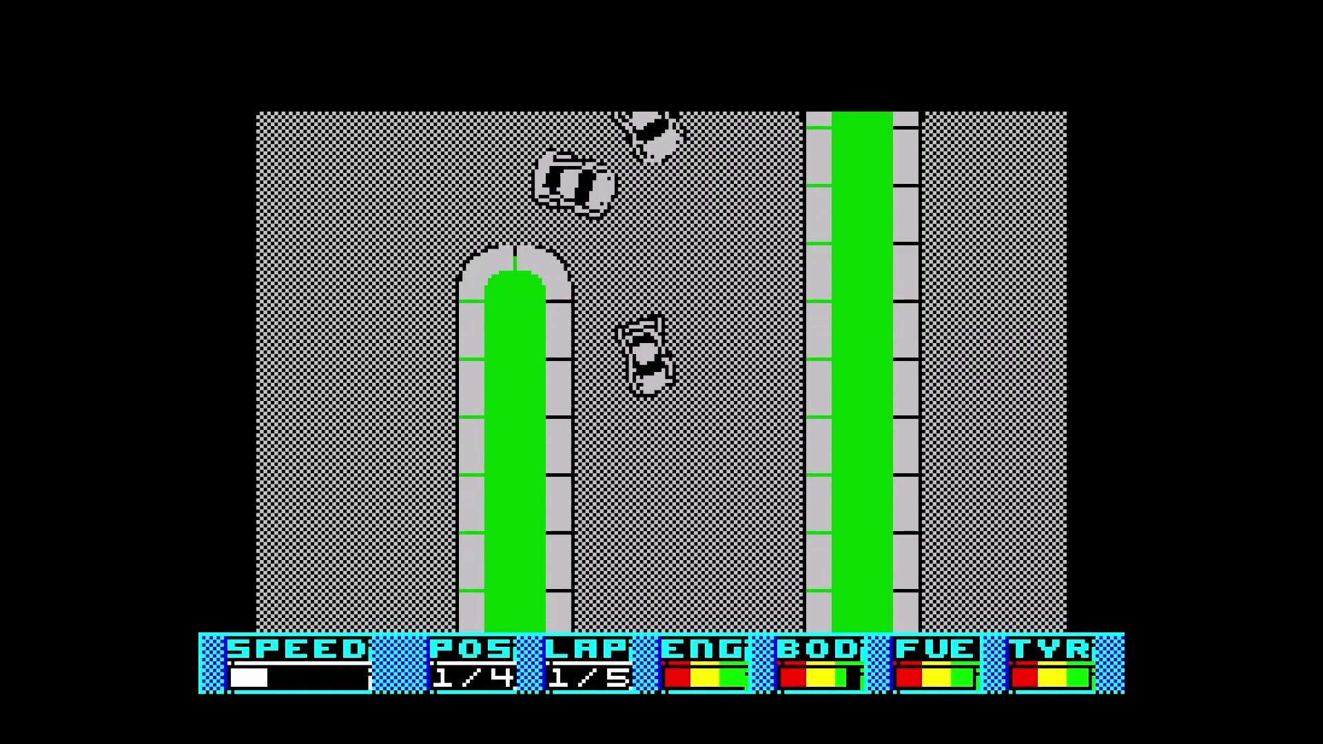Portada de Super Cars (Amiga/C64/CPC/Spectrum)