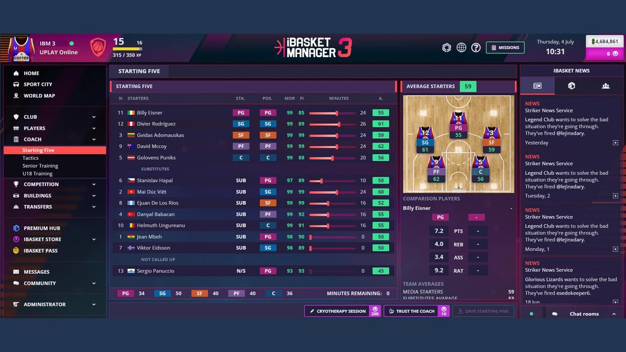 Portada de iBasket Manager 3 - Online Basketball Manager