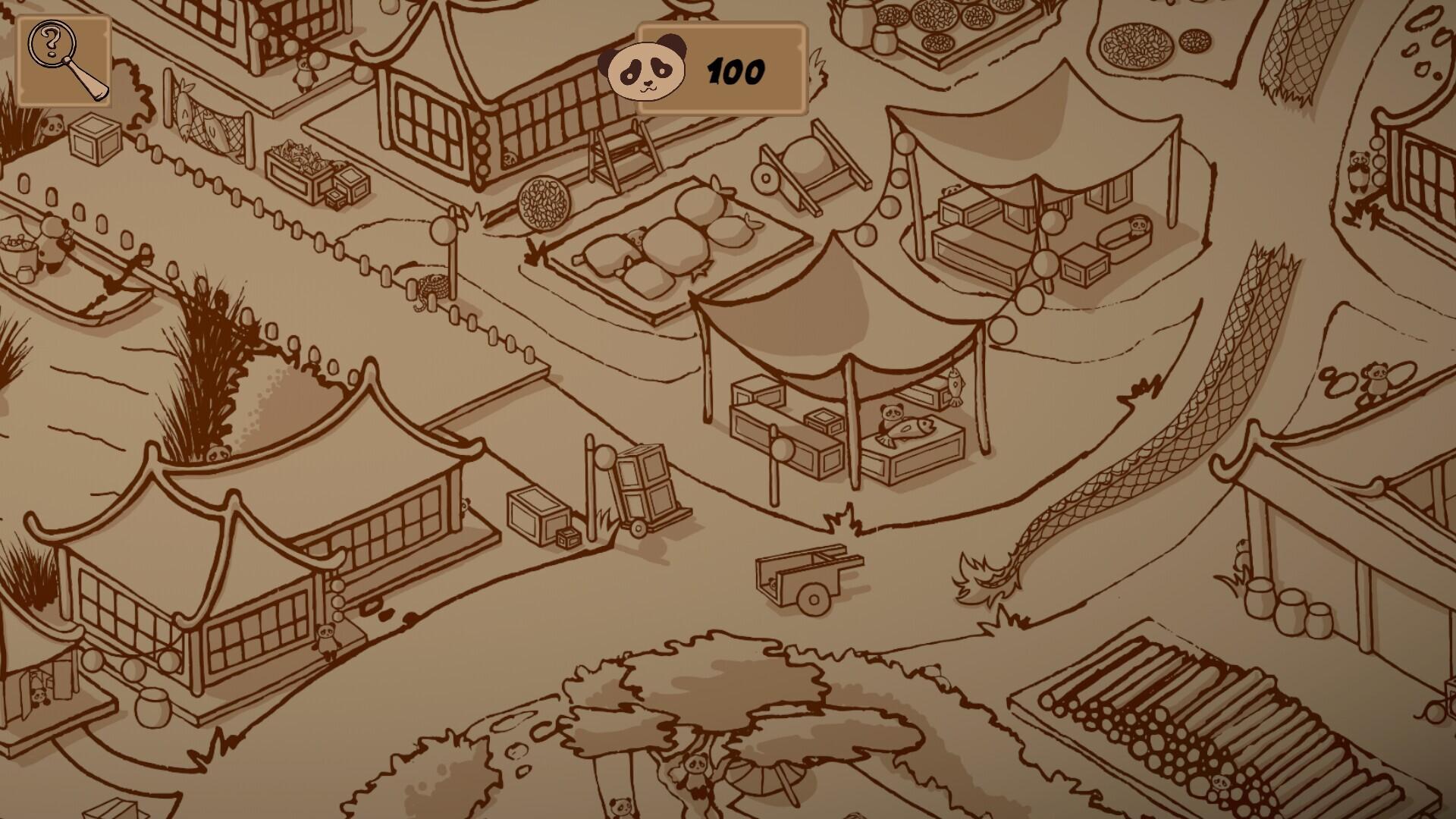 Portada de 100 Hidden Pandas: Village