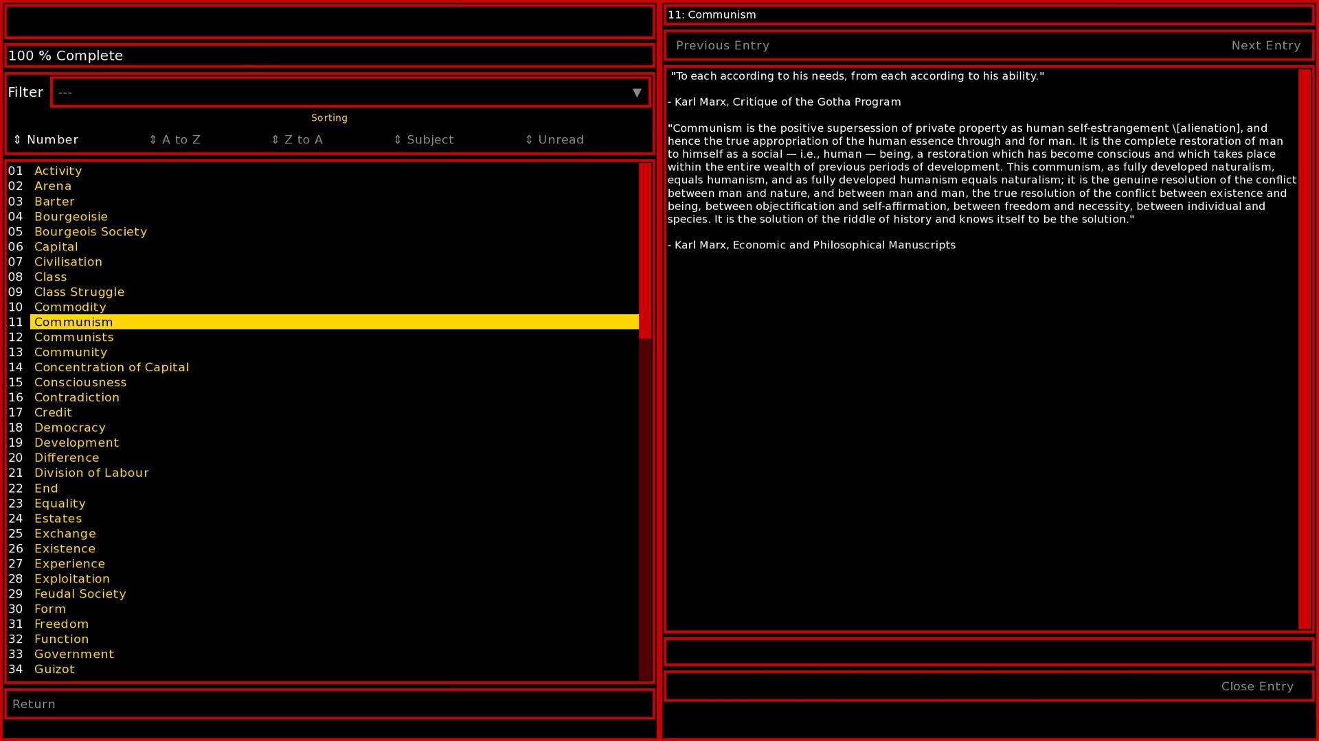 Portada de The Communist Manifesto ~ A Visual Novel
