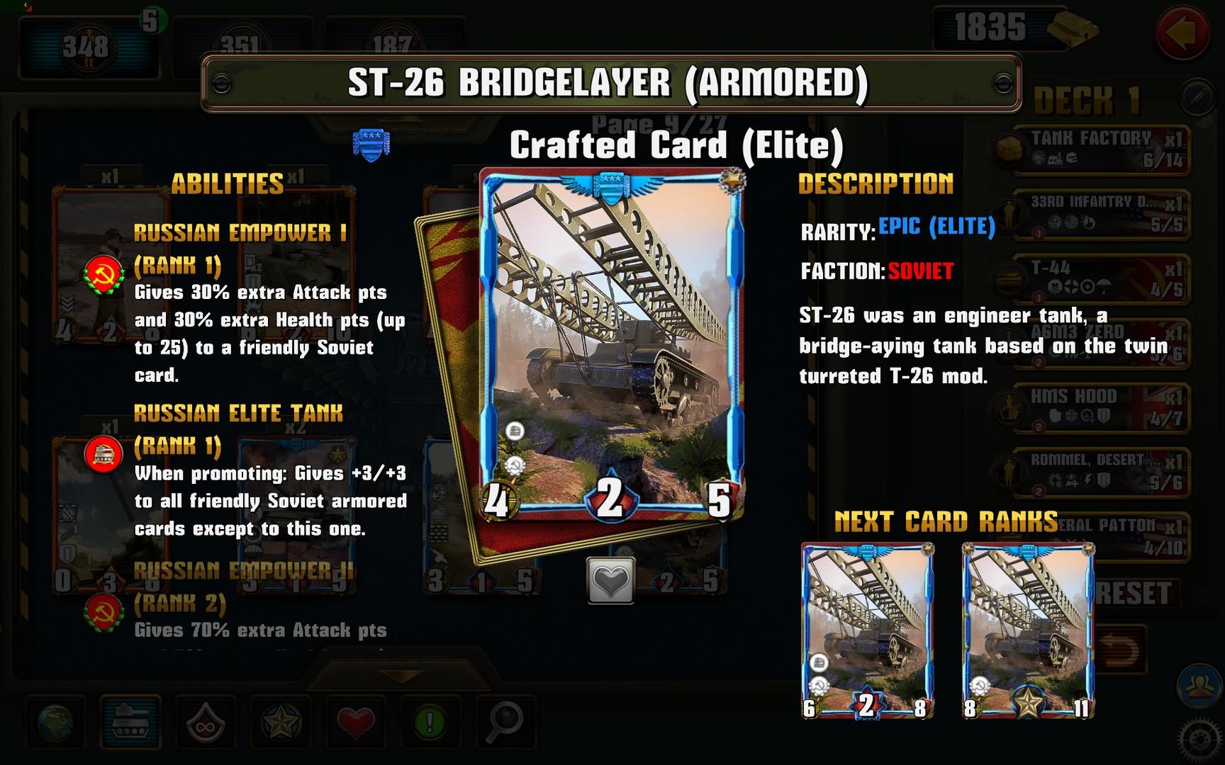 Portada de World War II: TCG