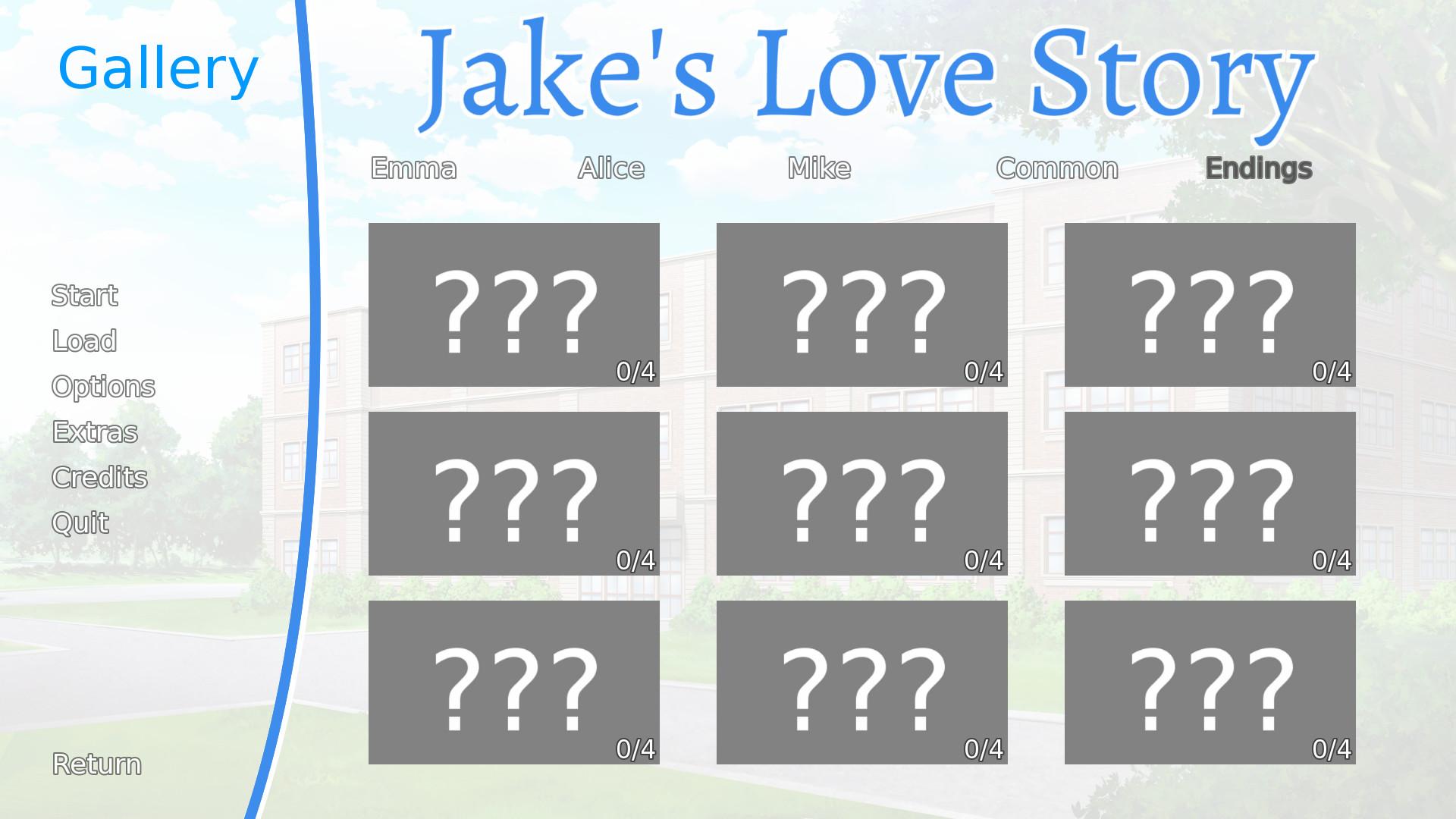 Portada de Jake's Love Story