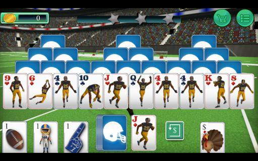 Portada de Touch Down Football Solitaire Tri Peaks