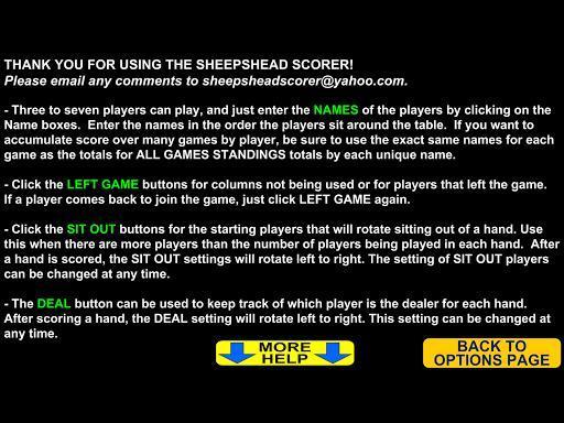 Portada de Sheepshead Scorer
