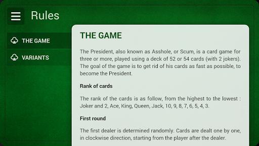 Portada de President - Card Game - Free