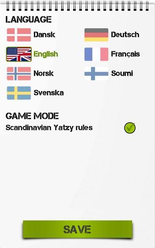 Portada de Yahtzee scoresheet