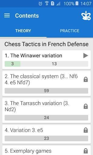 Portada de Chess Tactics in French Defense