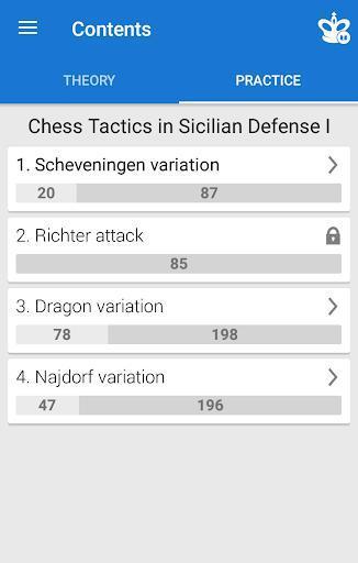 Portada de Chess Tactics in Sicilian Defense 1