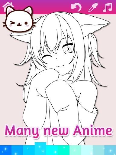 Portada de Anime Manga Coloring Pages with Animated Effects