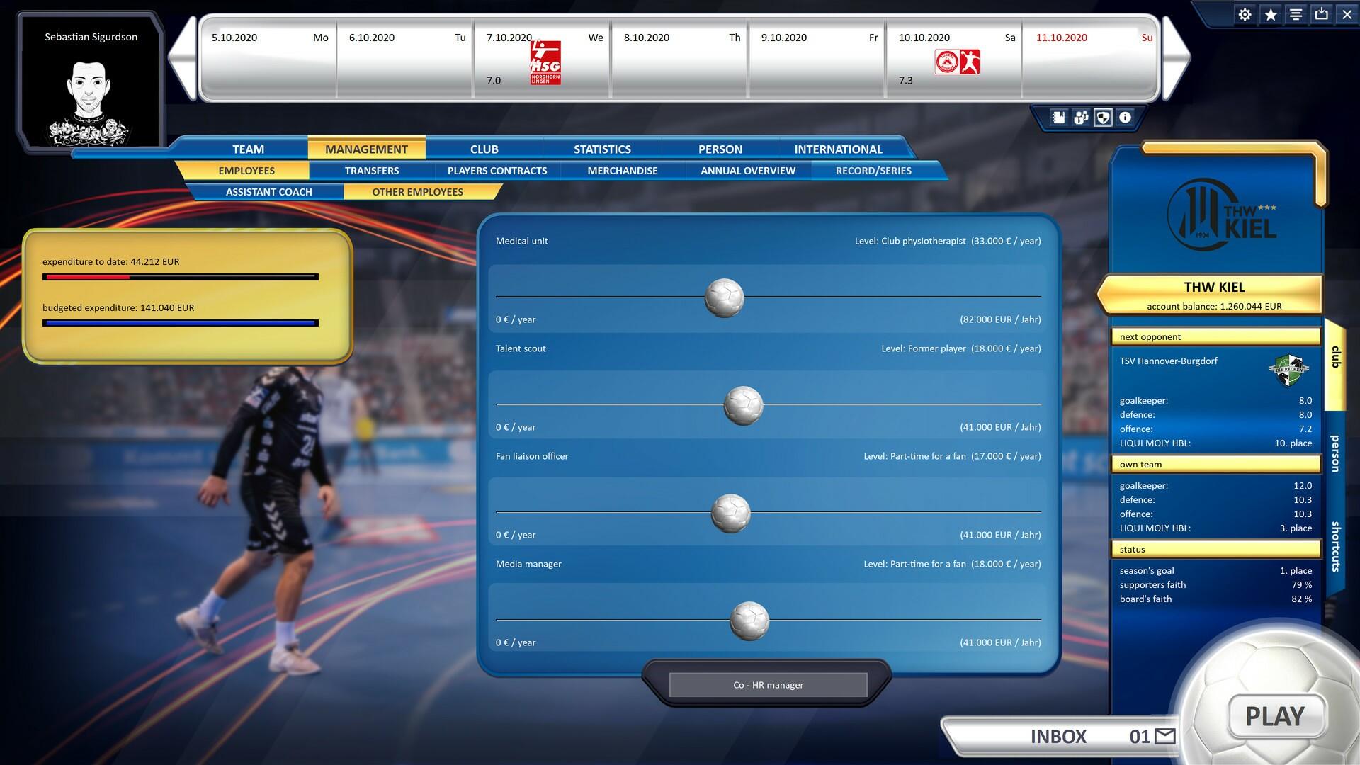 Portada de Handball Manager 2021